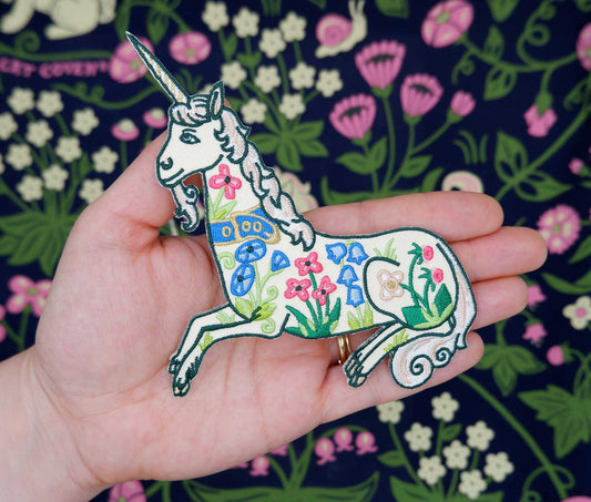 Unicorn Garden - Embroidered Patch