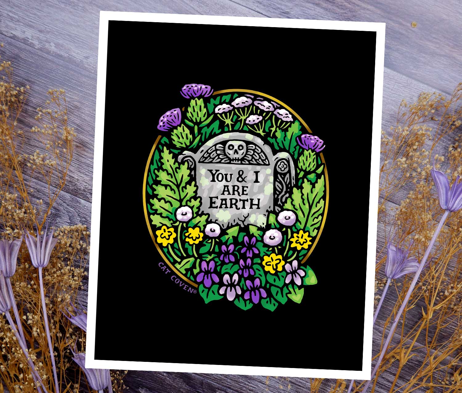 You & I Are Earth - Art Print