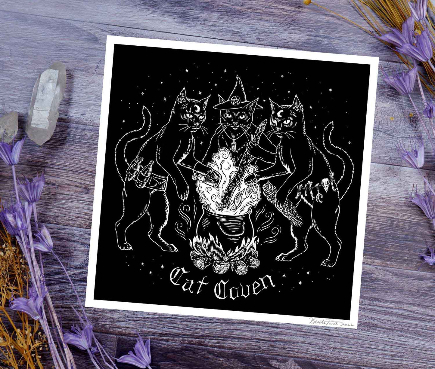 Cat Coven - Fine Art Print