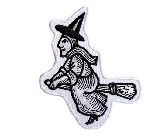 Woodcut Witch - Embroidered Patch