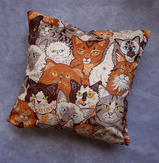 Clutter of Cats - Decor Pillow Cover