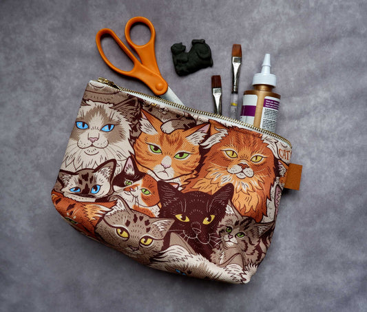 Clutter of Cats - Mini Zipper Bag