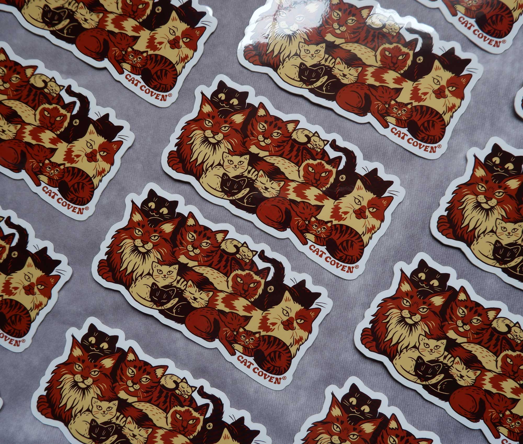 Clutter Stickers Clutter of Cats - Sticker – Cat Coven