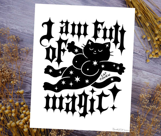 I am Full of Magic (White) - Fine Art Print