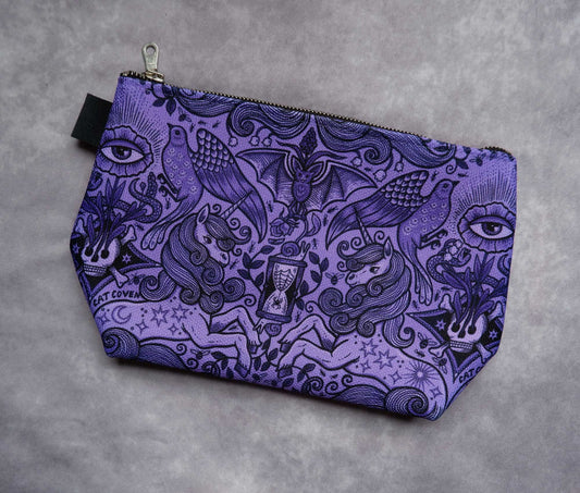Spring Awakening (Eggplant) - Mini Zipper Bag