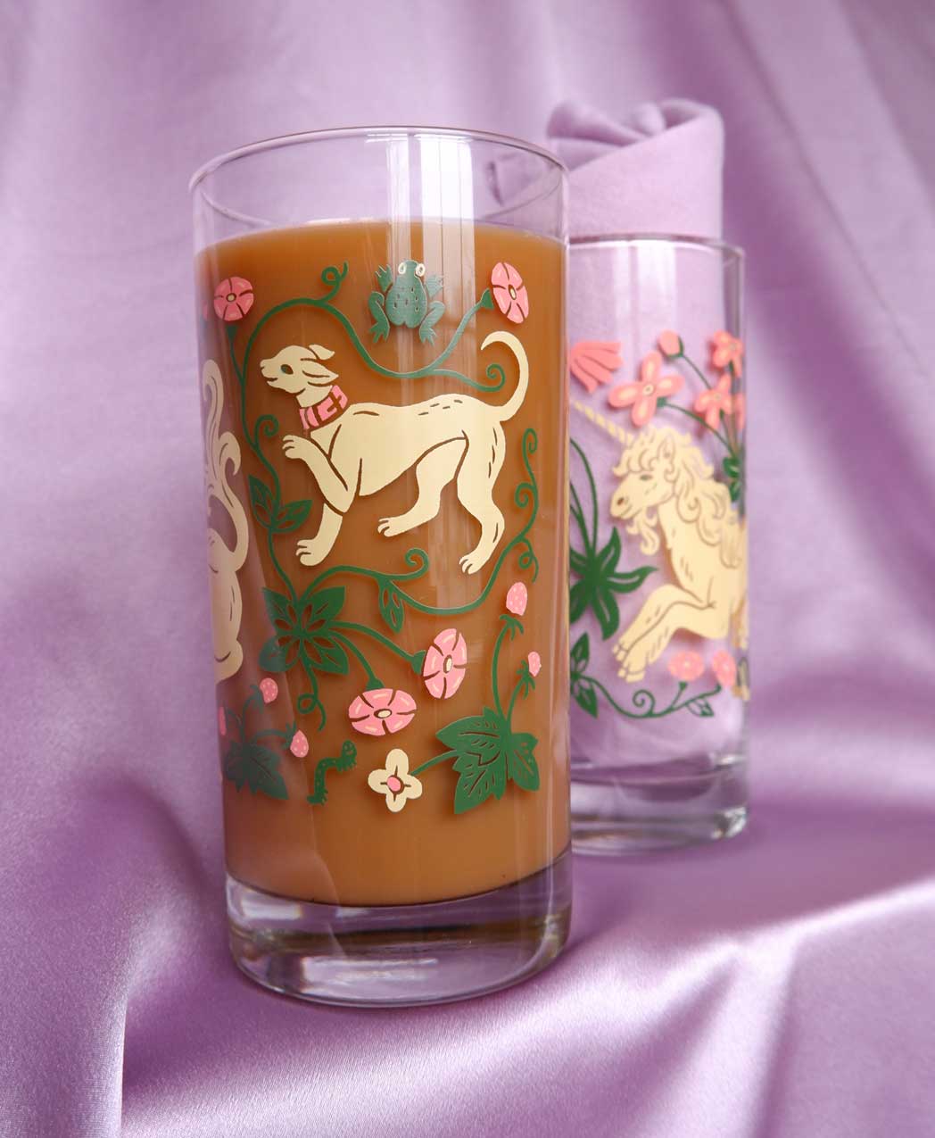 Unicorn Garden - Drinking Glass